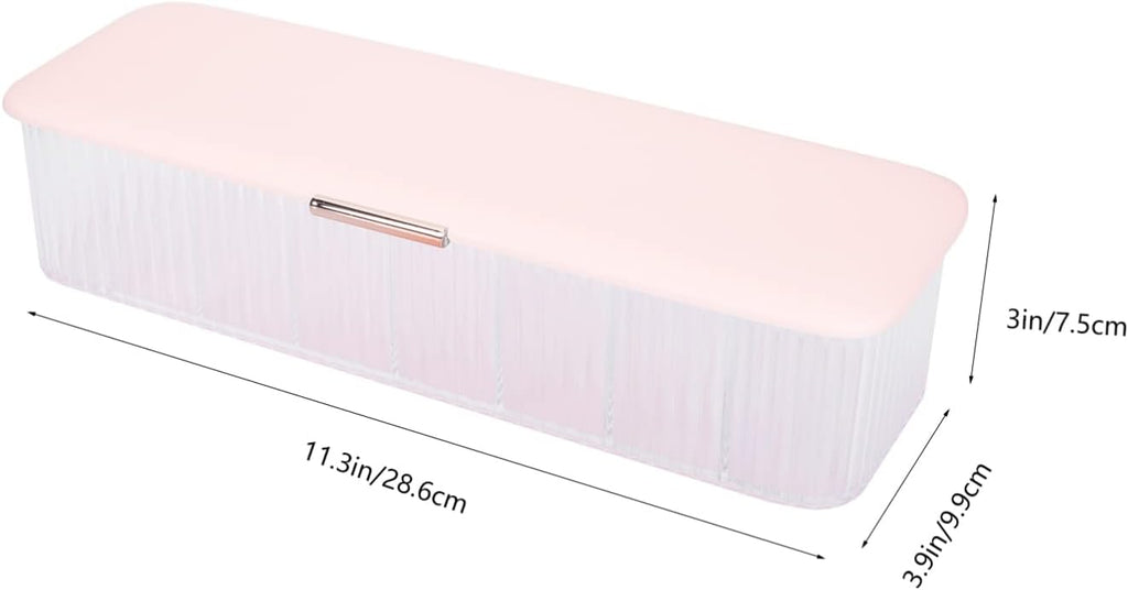 Cabilock Cable Management Box for Charging Cable Organizer Cord Storage Box with Multi-Grid Design Waterproof Easy-Clean 11.22 X 3.93 X 2.55 in for Home Storage