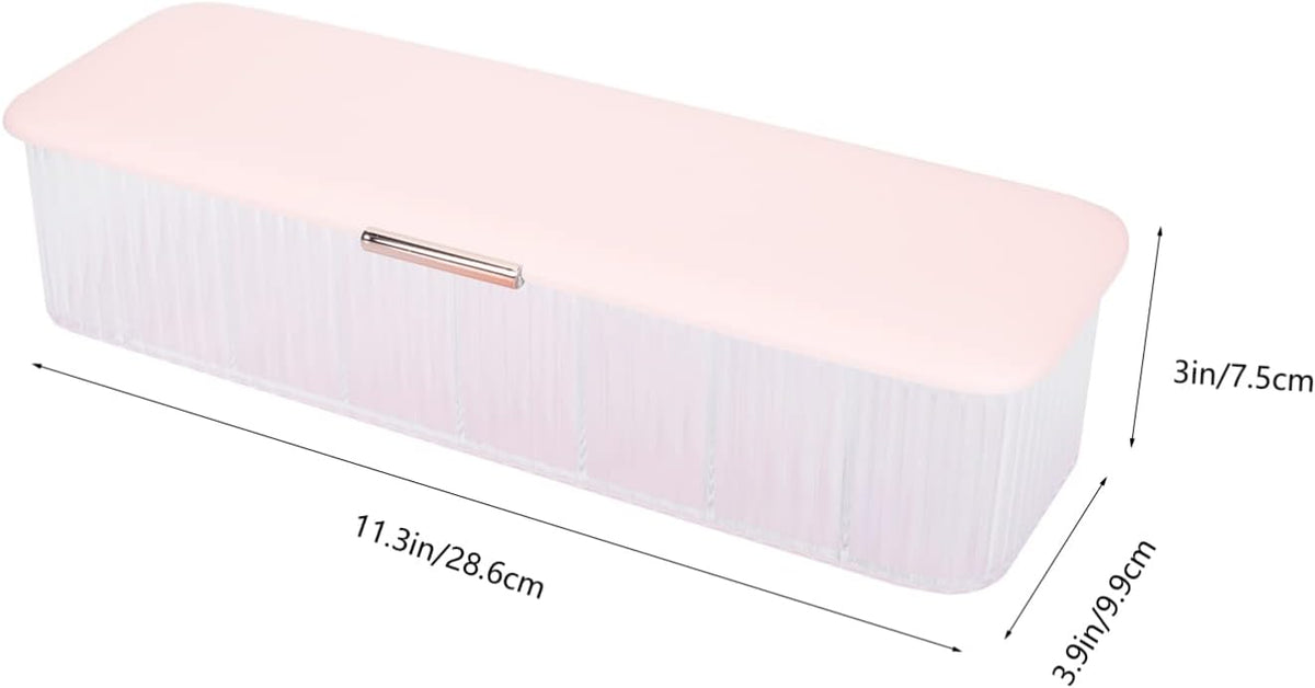 Cabilock Cable Management Box for Charging Cable Organizer Cord Storage Box with Multi-Grid Design Waterproof Easy-Clean 11.22 X 3.93 X 2.55 in for Home Storage