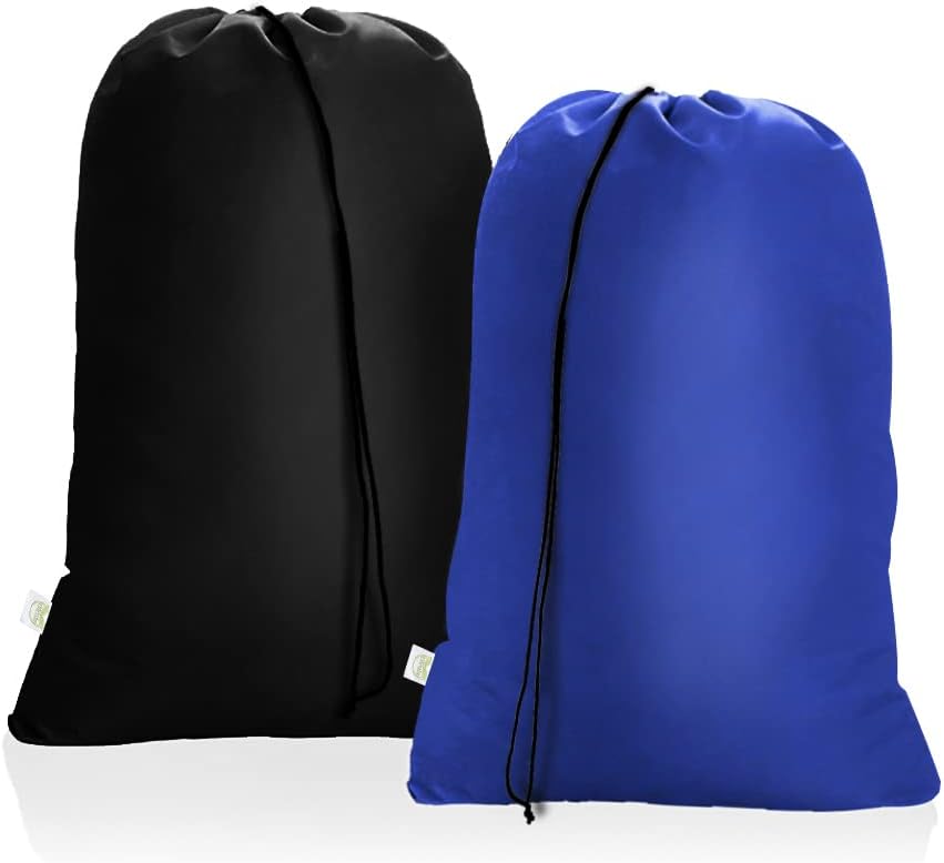 OTraki 2Pack Laundry Bag, Drawstring Laundry Basket Hamper Line Bag