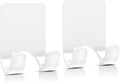 VIS'V Shower Wall Adhesive Razor Holder for His and Hers, White, 2 Pcs