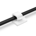 100Pack Adhesive Cable Clips, Wire Holders for Desk Wall Car, White
