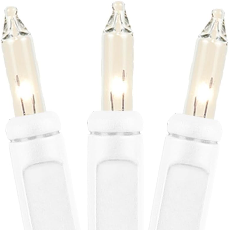 Novelty Lights 10 Bulbs Vintage Short Mini Light String, 4 Inch Spacing