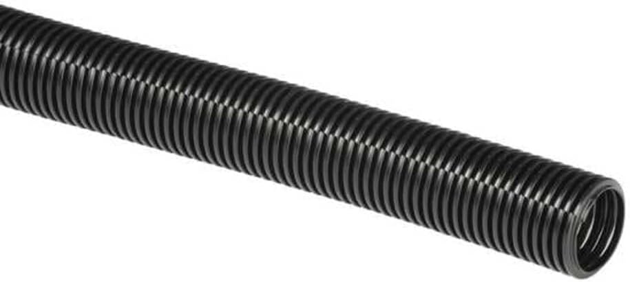 D-Line Black 43in Cable Sleeve, Flexible Wire Protector Tubing, Split Electrical Conduit, Plastic PC Cable Management Tube, Cord Sheath, TV Loom Tubing - 1.26in Diameter, 43-inch Length
