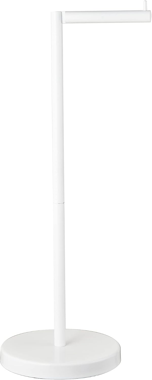 MARMOLUX ACC Free Standing Toilet Paper Holder Stand, White