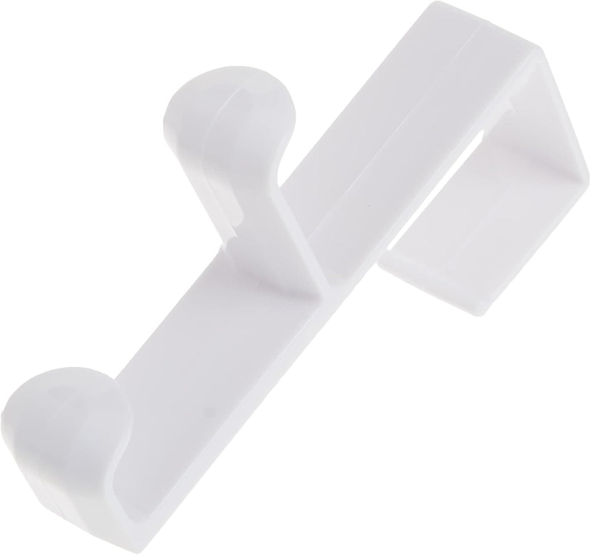 iDesign Over Door Double Hook, Small, White