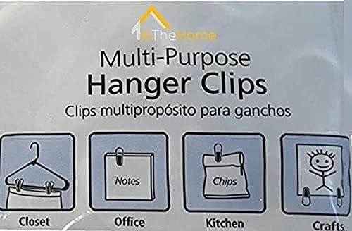 Multi-Purpose Hanger Clips (24 Count) White (Pack of 2)