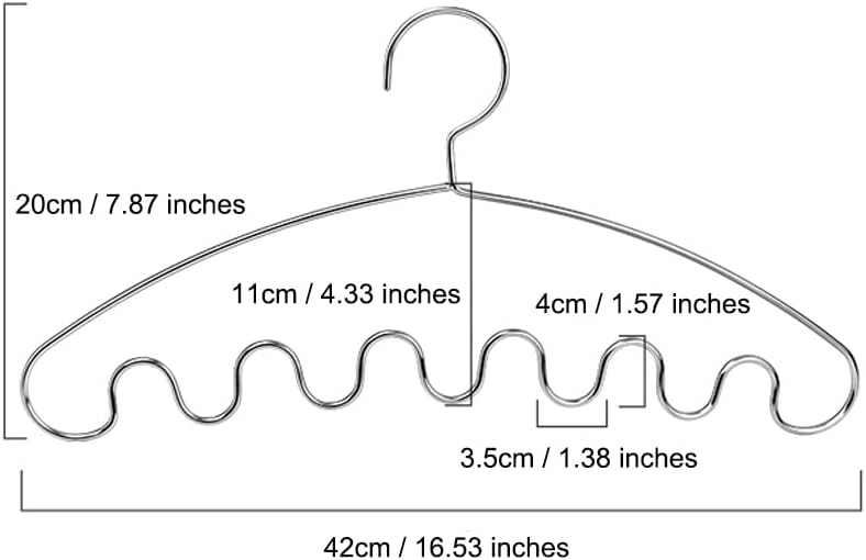 Tank Top Hangers Space Saving, 3 Pack Stainless Steel Bra Cami Hangers for Closet Organizer Heavy Duty Hanger for Tank Tops, Bra Lingerie, Sport Bra, Strap Dress and Camisoles