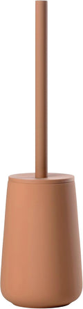 Zone Denmark Nova One Ceramic Toilet Brush with Brush Holder, Soft Touch Coating, Diameter 10.3 cm, Height 37 cm, Mandarin
