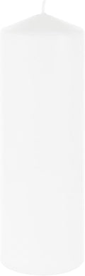 Mega Candles 1 pc Unscented Dome Top White Pillar Candles, Pressed Premium Wax Candle 3 Inch x 9 Inch, Home Décor, Weddings, Parties, Festivities, Occasions, Florists, Events, Prayers, Memorials