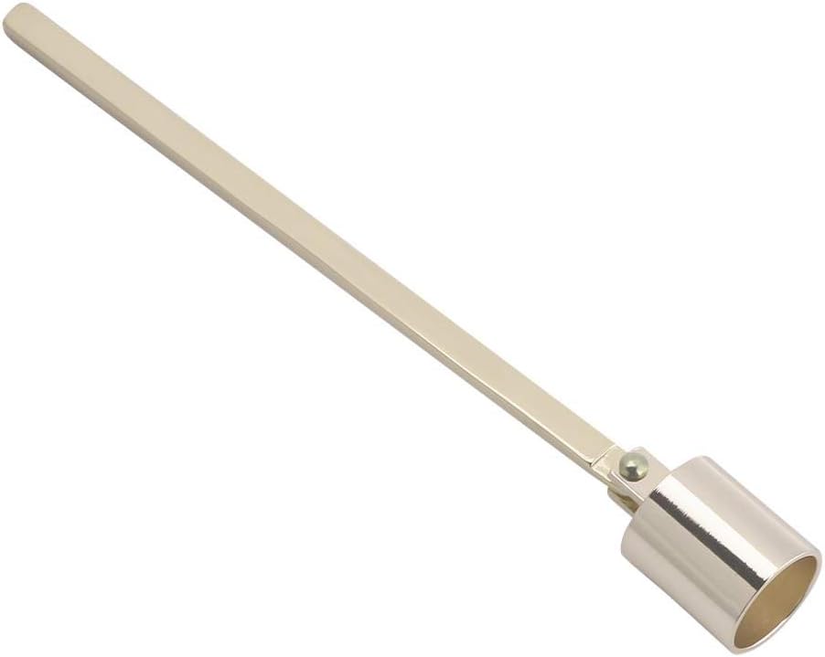 Stainless Steel Candle Snuffer Wick Dipper Oil Lamp Trim Trimmer Scissor Cutter Tool Hook(Gold)
