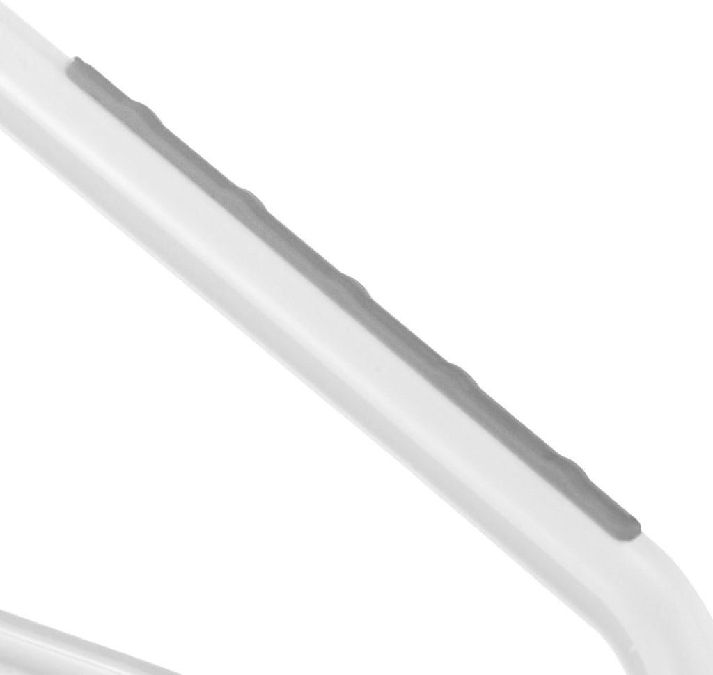 Whitmor Non Slip Hangers, Slim Plastic Clothes Hangers, 10-Pack, Gray