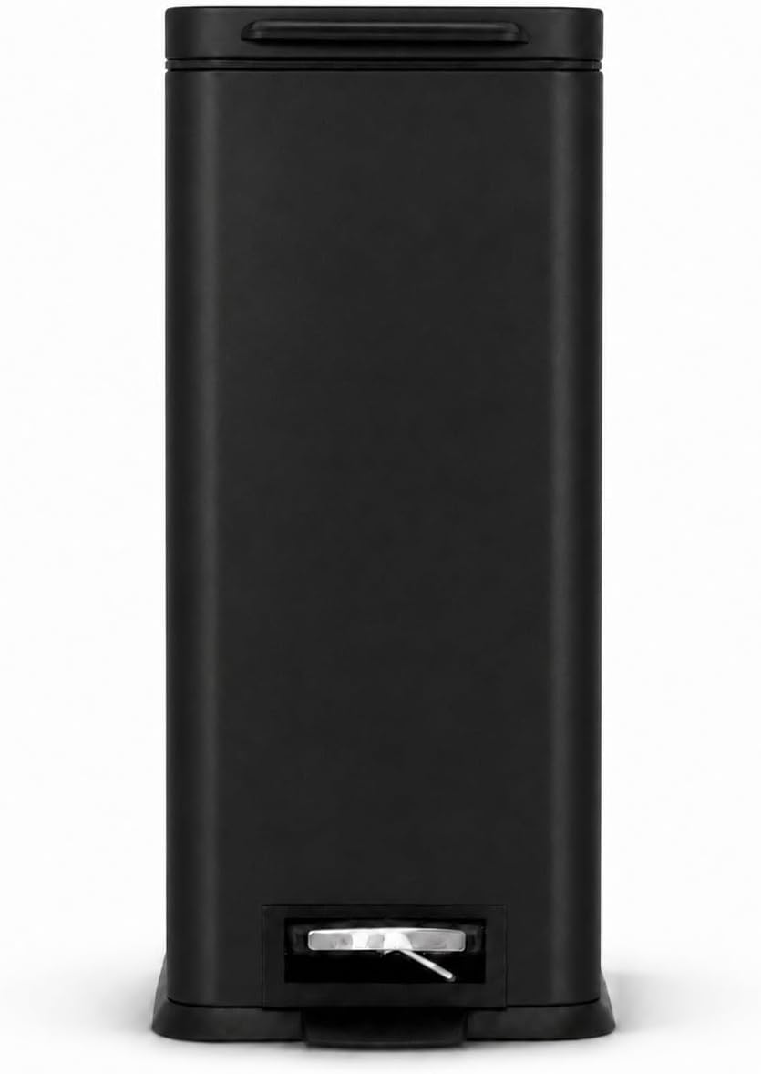 Home Zone Living 4 Gallon Kitchen Trash Can with Slim Fit Design