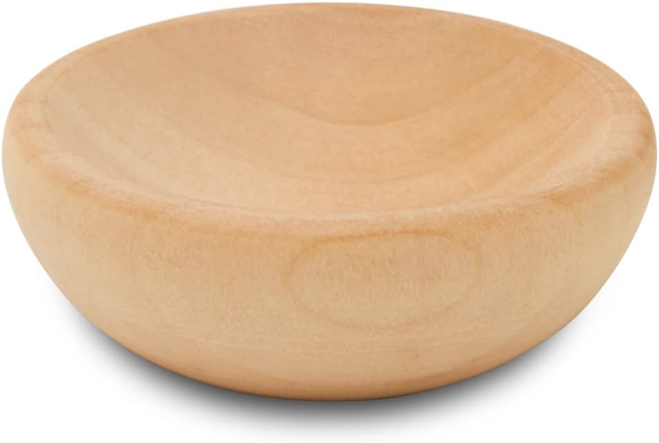 Woodpeckers Mini Wooden Bowl 1-1/2", Pack of 50 Small Wooden Bowls for Charcuterie and Decorating Wooden Sorting and Stacking Bowl