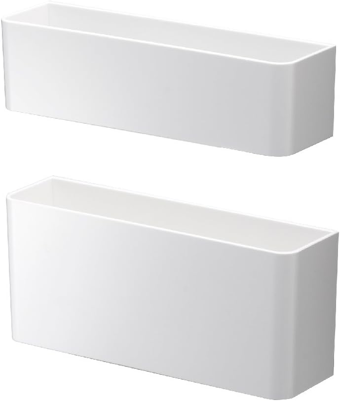 Yamazaki 7365 Magnetic Umbrella Stand, White, Top: Approx. W 7.4 x D 2.0 x H 2.0 inches (18.8 x 5 x 5 cm), Bottom Width 7.3 x Depth 2.0 inches (8 cm), Smart Smart Umbrella Stand, Space Saving