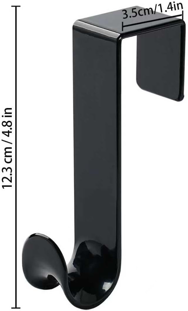 NewTalent 8 Pcs Plastic Over The Door Hooks, Over-The-Door Hanger Hook Set