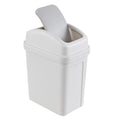 1.8 Gallon Small Swing Lid Waste Bin, Plastic Bathroom Trash Can