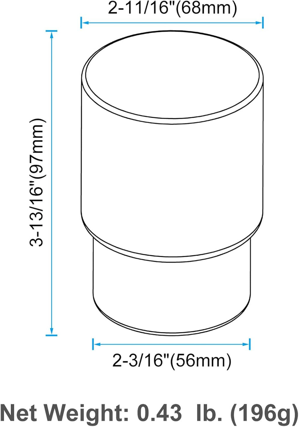 Angle Simple Bathroom Rinsing Cup, Frosted Glass Tumbler Cup