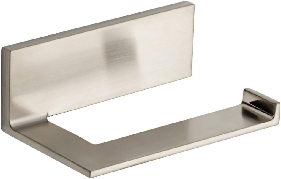Delta Single Post Toilet Paper Holder | Brilliance Stainless Steel | Wall Mount | Vero Bathroom Accessories