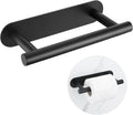 Matte Black Self Adhesive Toilet Roll Paper Holder No Drill for Bathroom