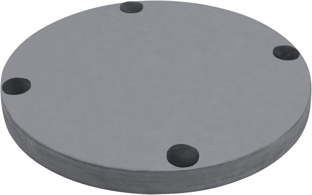 MyGift 16 Inch Round Gray Concrete Decorative Tray for Bathroom Vanity Counter, Living Room Coffee Table or Ottoman, Kitchen Countertop Decor, Candle Holder