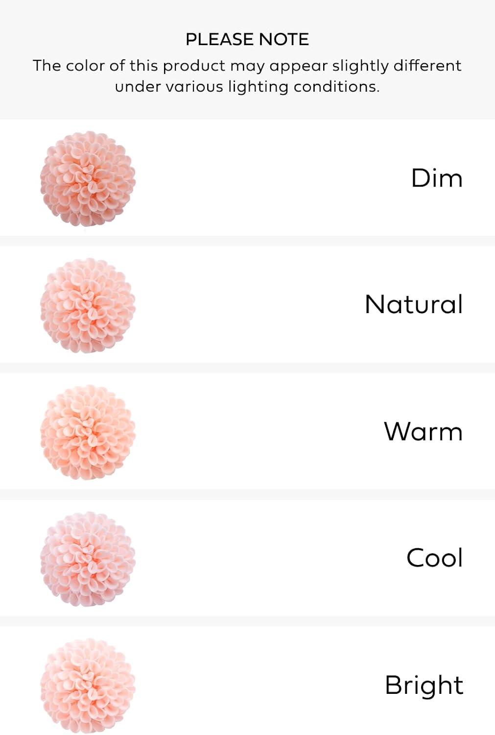 Ling's moment Pink Blush Artificial Dahlias, Wedding Flowers, 25 pcs