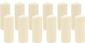Stonebriar 80 Hour Long Burning Unscented Pillar Candles, 3x8, Ivory, 6 Count (Pack of 2)