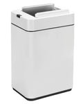 ELPHECO Slim Bathroom Trash Can with Lid 2.6 Gallon Smart Trash Can White