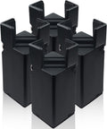 4Pcs Adjustable Furniture Risers 4In with Screw Clamp, Sturdy Desk Risers for Desk Legs, Bed Lifts Risers Heavy Duty, Table Risers for Chair Frame Width from 0.8-1.6in, Supports 4409lbs (4In)
