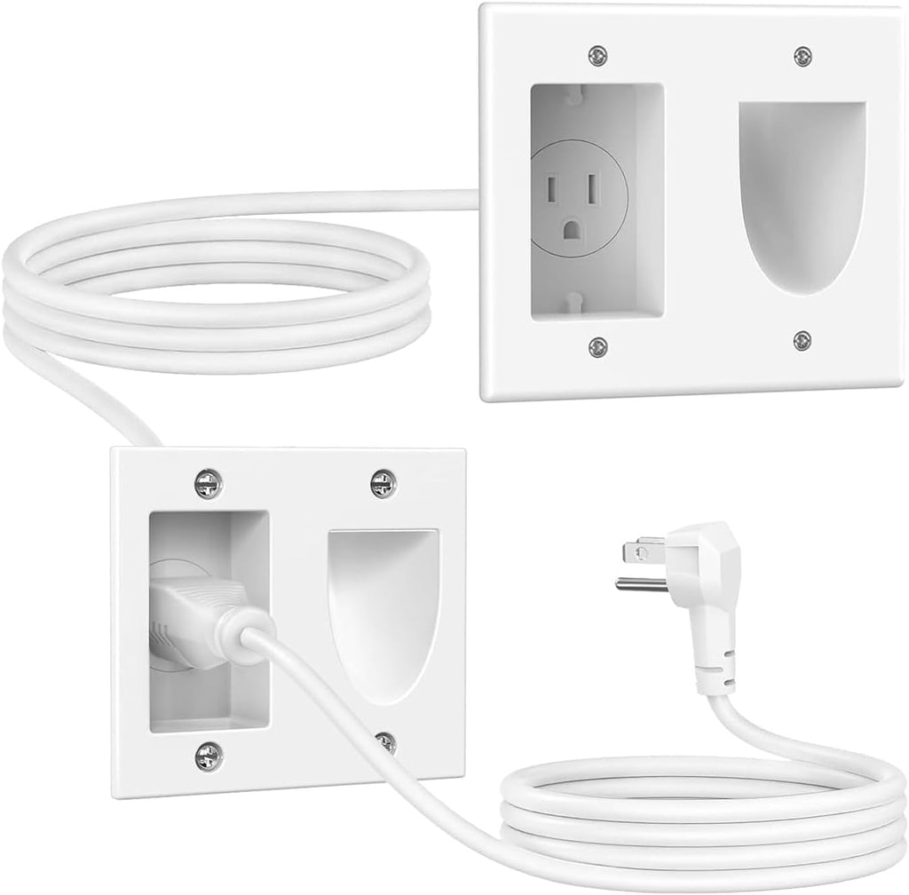 FORGING MOUNT Cord Hider for Wall Mount TV with 6.23 ft Extension Cord