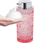 Pink Glass Foaming Soap Dispenser