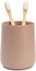 Yew Design Matte Pink Bathroom Toothbrush Holder Cup - Round