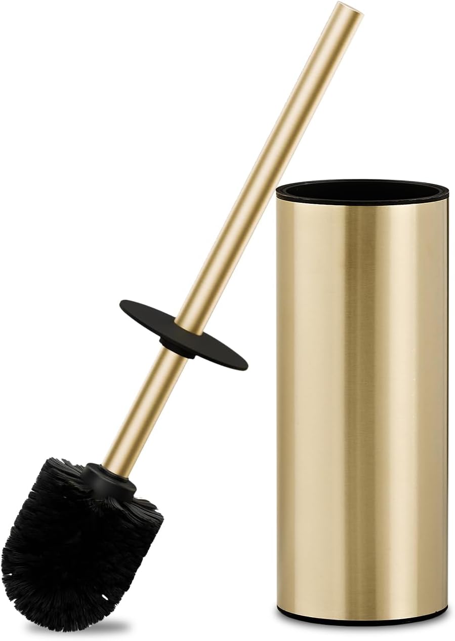 304 Stainless Steel Toilet Bowl Cleaner Brush and Holder Set
