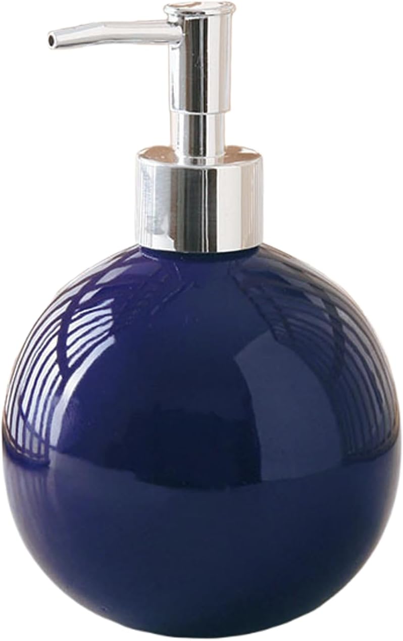 18 Oz Ceramic Soap Dispenser with Rust Proof Pump,Ball Shaped Decorative Modern Minimalist Refillable Hand Lotion Pump Bottle,Hand Soap Dish Soap Dispenser for Kitchen Bathroom (Color 11)