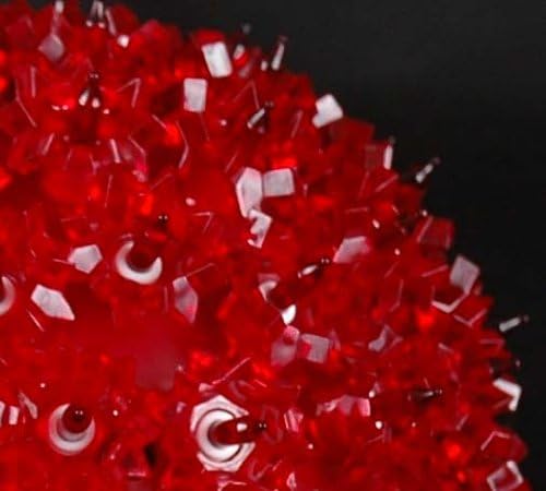 Novelty Lights 7.5in 100 Light Red Starlight Sphere, Christmas Ball Lights