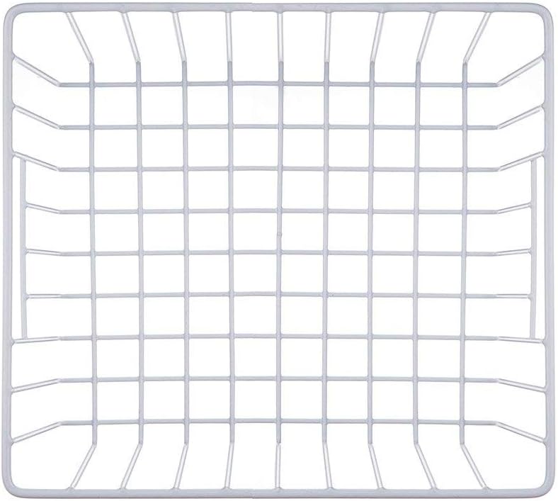 Upright Freezer Organizer Bins， Freezer Baskets for 14, 15 cu.ft Standup Freezer, Wire Storage Baskets with Built-in Handles for Frozen Foods, Snacks, Vegetables, Fruits and More, 4Pcs , White