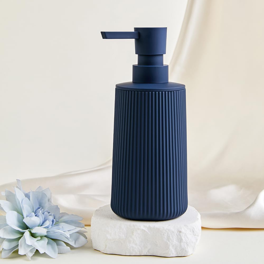 Small Soap Dispenser for Bathroom and Kitchen Matte Blue