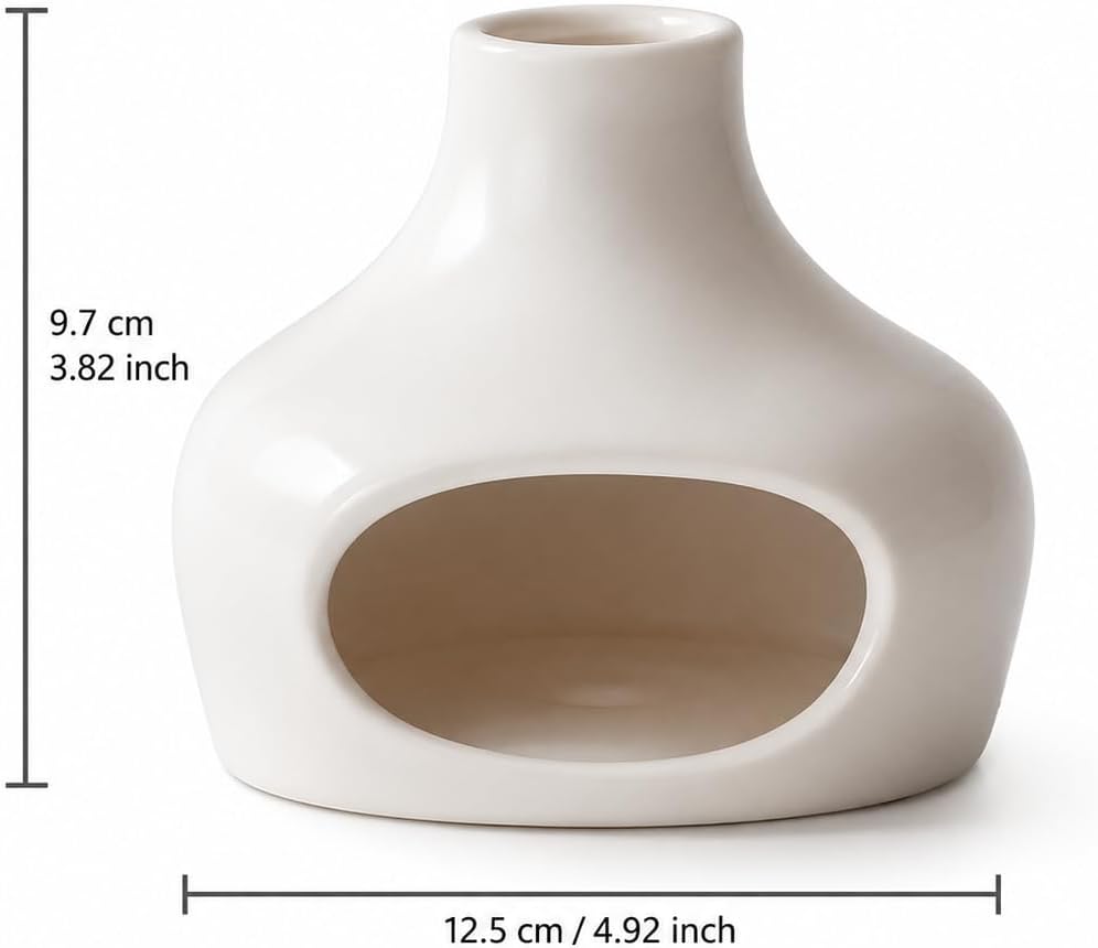 Palo Santo Holder Ceramic Incense Burner Wind-Resistant Chimney