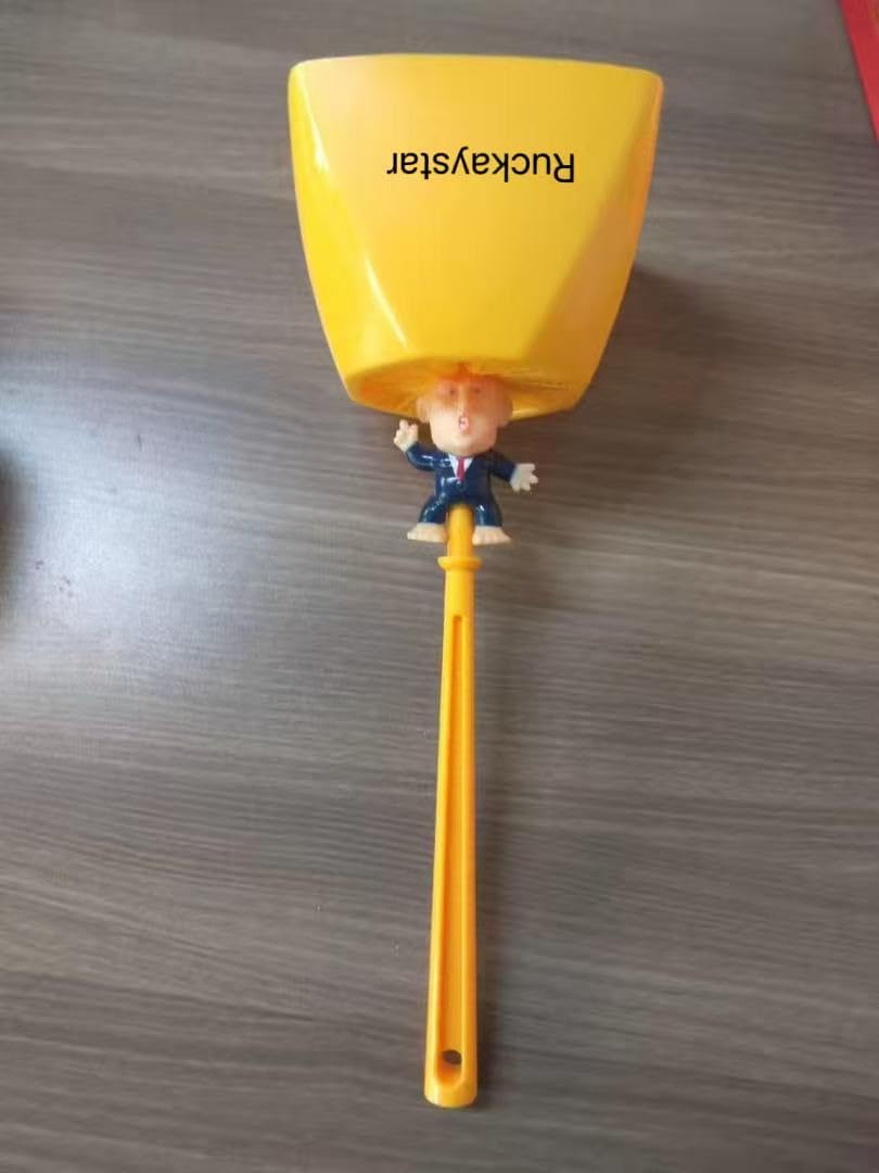 Creative Gift Spoof President Toilet Brush and Holder Set