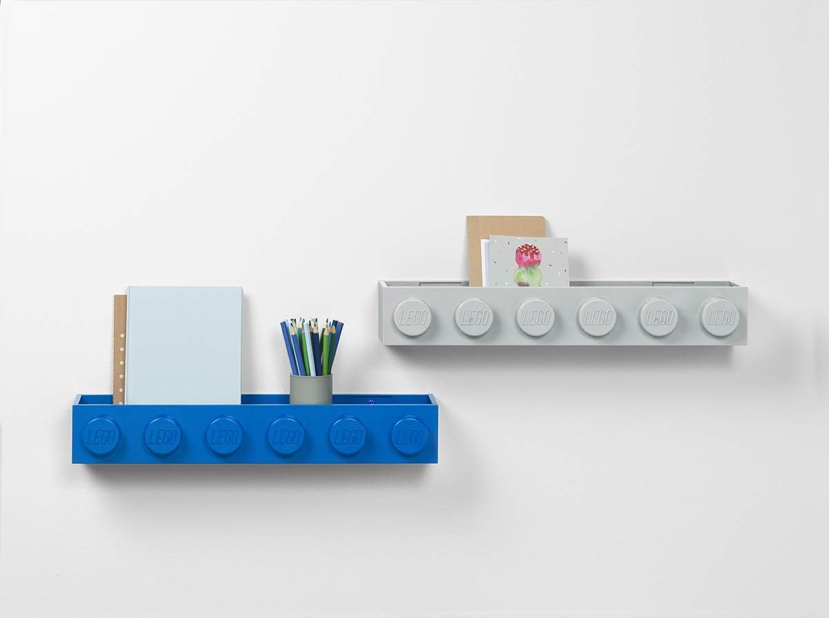 Room Copenhagen LEGO Book Rack Wall Shelf 18.9 in Red