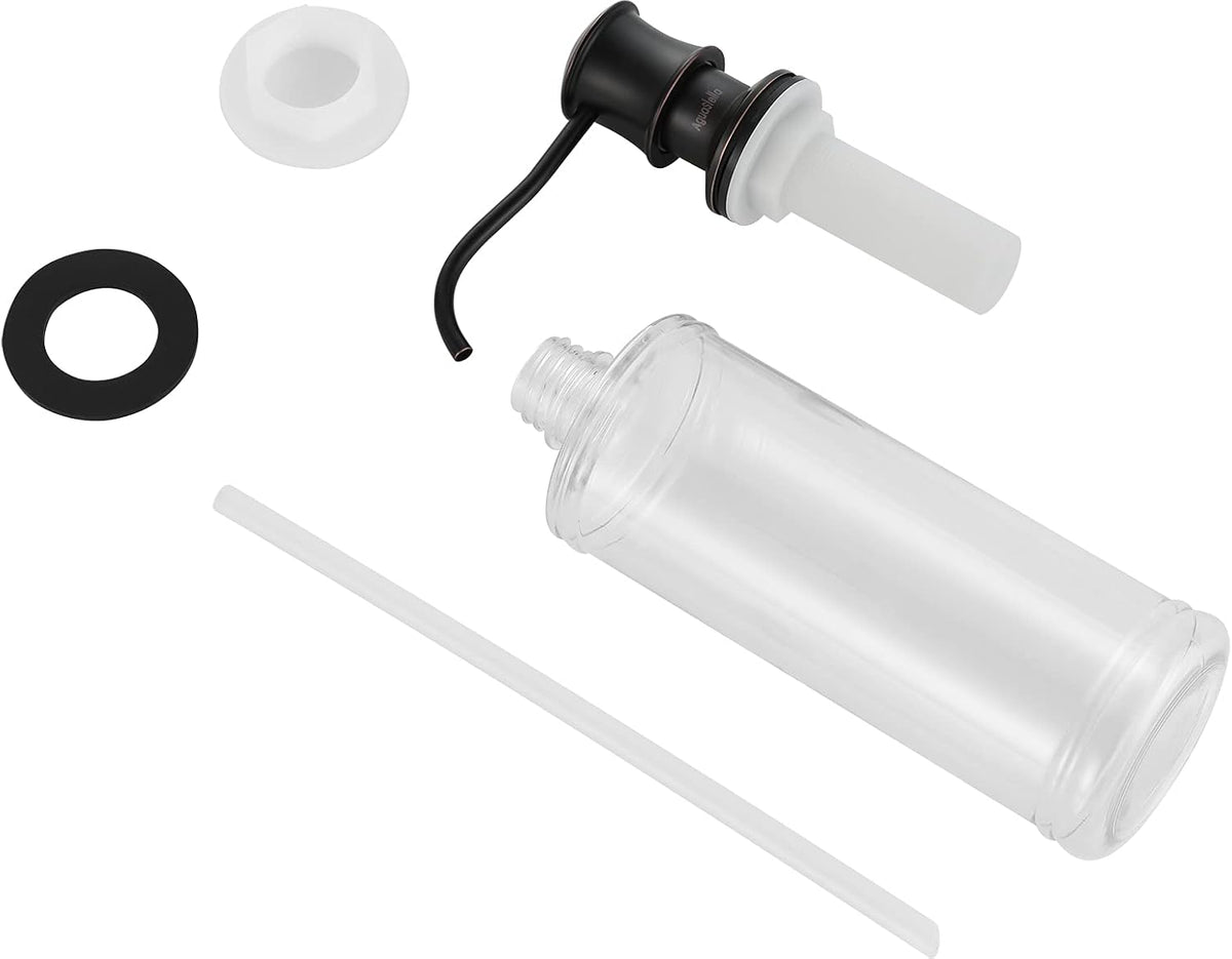 AguaStella ASF42ORB Built in Soap Dispenser Oil Rubbed Bronze for Kitchen Sink with Soap Bottle Countertop Pump