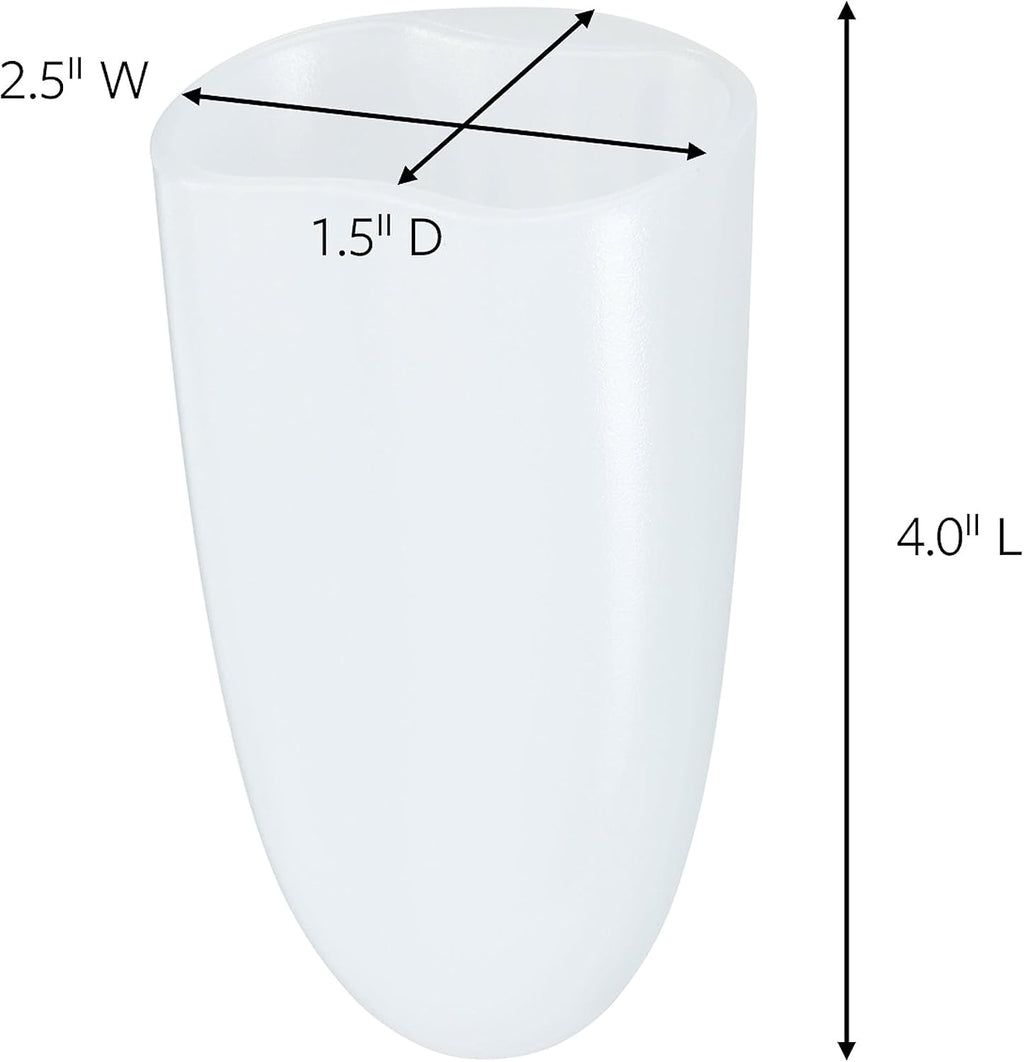 Command Bath Razor Holder, Clear Frosted, 1-Holder, 1- Water-Resistant Strip, Organize Damage-Free