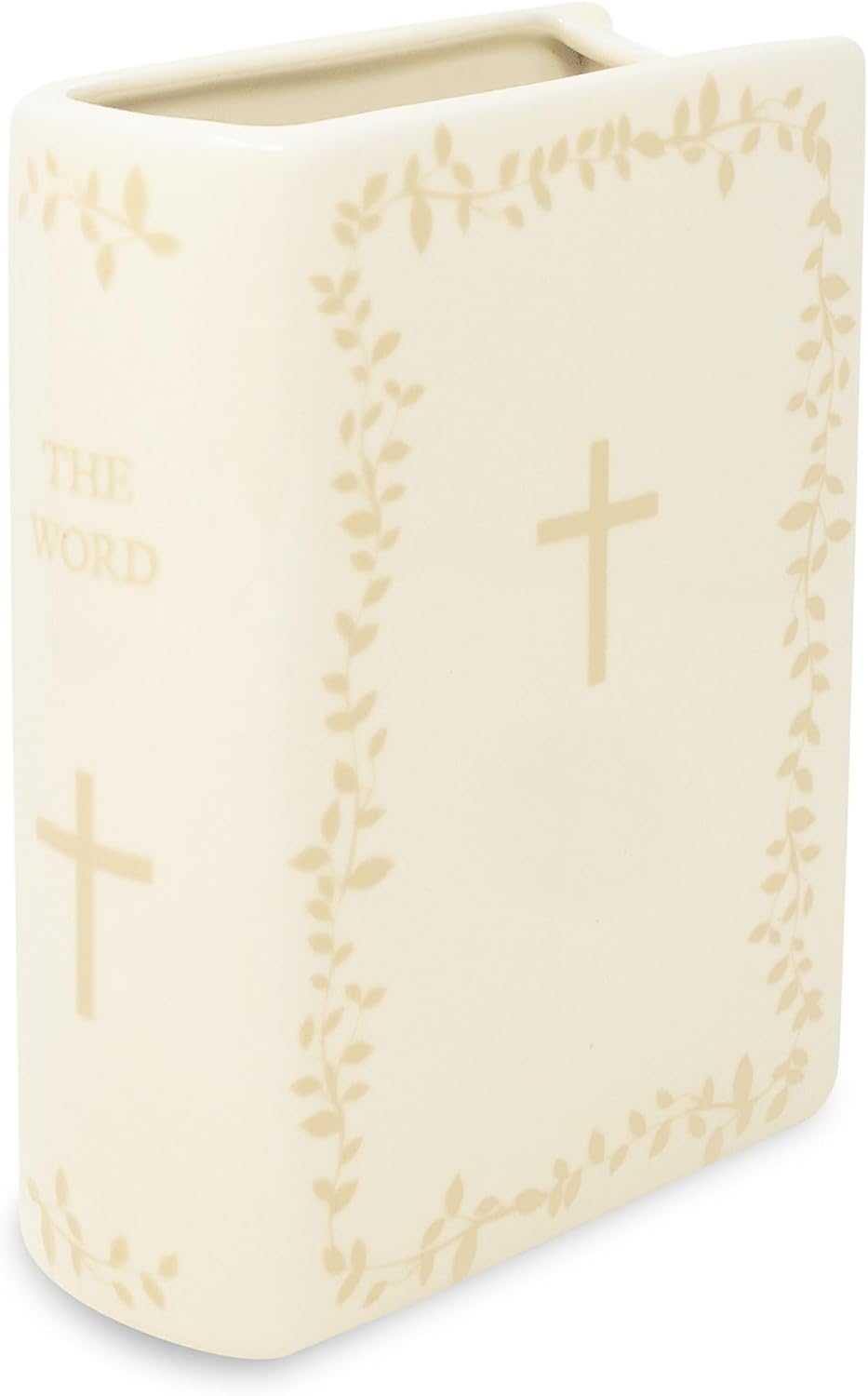 Steel Mill & Co. Ceramic Book-Shaped Vase, The Word