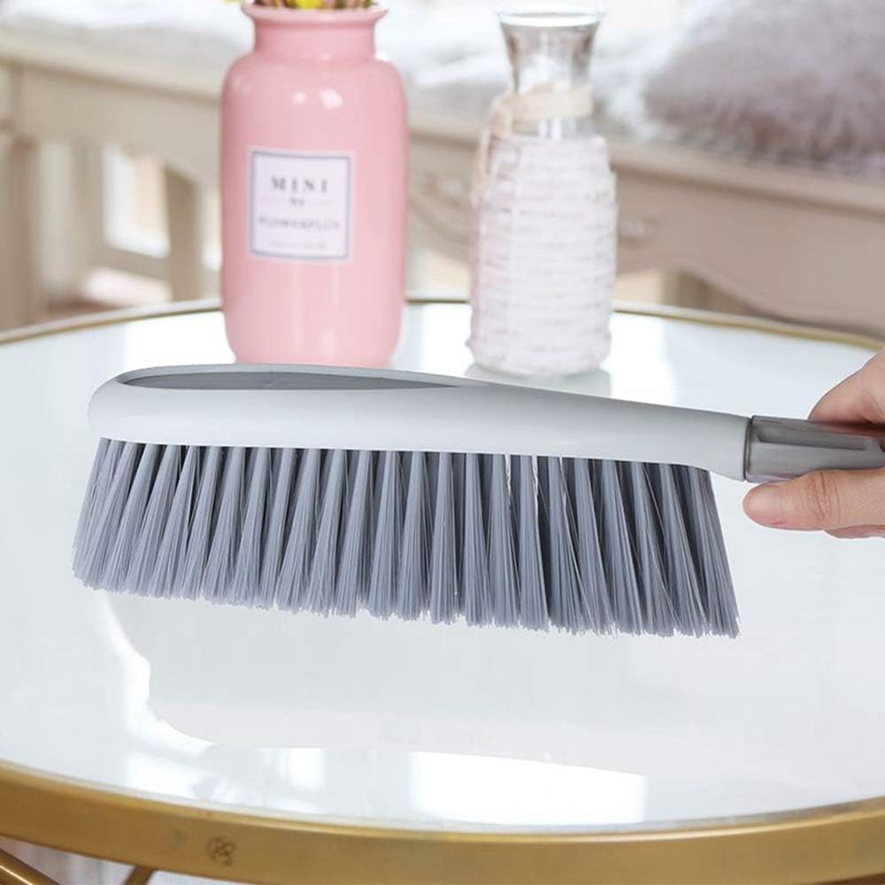Hand Broom, 14 inch Large Counter Duster Slightly Stiff Bristle