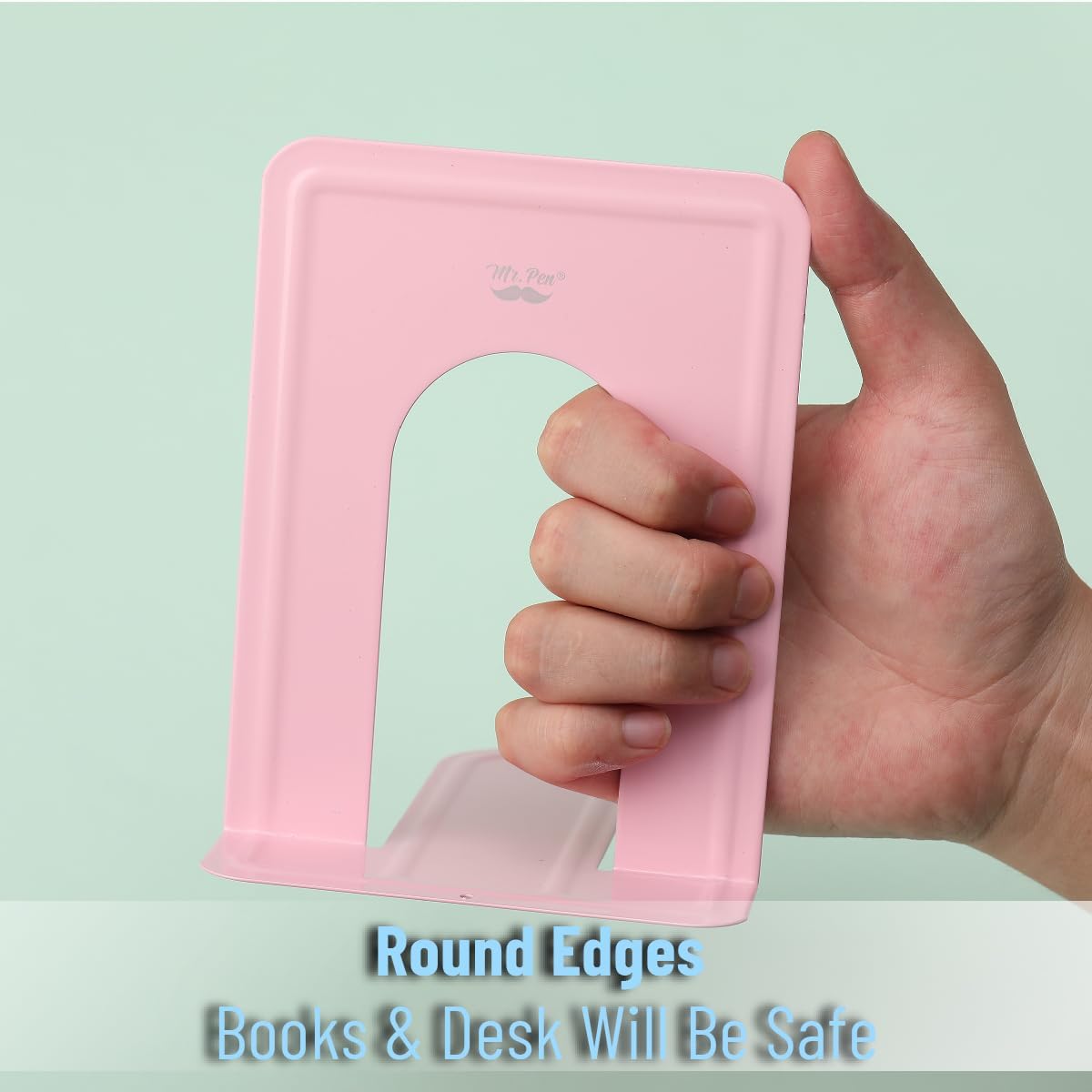 Mr. Pen- Book Ends, 4 Pack, Light Pink