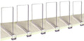 CY craft Acrylic Shelf Divider,Wood Shelf Dividers,Clear Closet Shelf Separators Clothing Organizer Perfect for Bedroom Shelving Organization and Kitchen Cabinet Shelf Storage,6 PCS