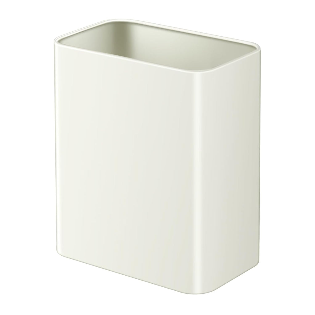 TIPGO Small Bathroom Trash Can, 2.1 Gallons, Under Sink Wastebasket, Cream