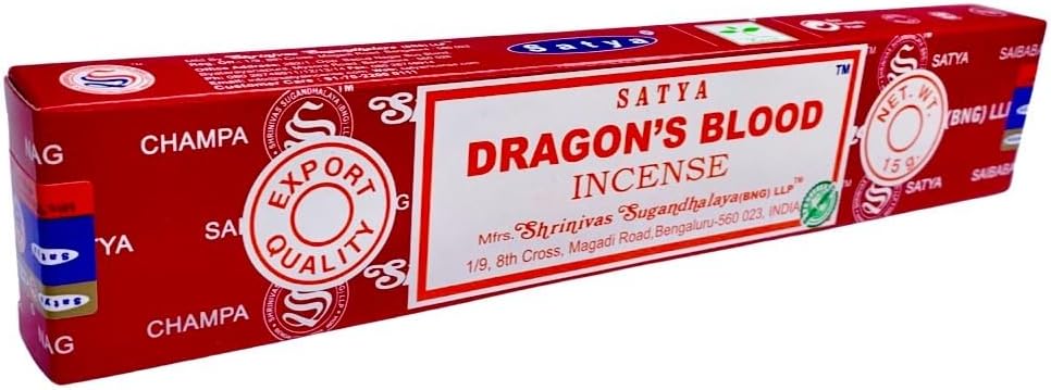 Satya Champa Dragon's Blood Incense Stick, 12 Count