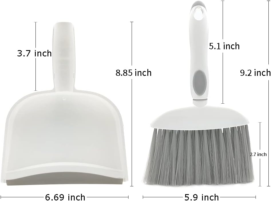 Mini Broom and Dustpan Set,Dustpan and Brush Set,Mini dust Pans with Brush Dust Pan and Brush Set for Table, Desk, Countertop, Key Board, Cat, Dog and Other Pets