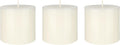 Mega Candles 3 pcs Unscented Solid Off White Pillar Candles, Hand Poured Premium Wax Candle 3 Inch x 3 Inch, Home Décor, Spas, Weddings, Occasions, Party, Centerpieces, Holidays, Vigils, Prayers