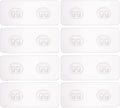 8 Pack Shower Caddy Adhesive for Replacement, Strong Transparent Adhesive for Shower Caddy Sticky Pads, No Drilling for Corner Shelf Basket, Bathroom Storage Shelves, Kitchen Racks and Soap Holder